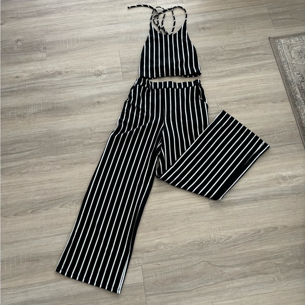 Two piece striped set